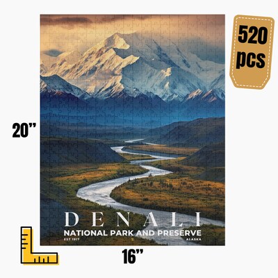 Denali National Park and Preserve Jigsaw Puzzle, Family Game, Holiday Gift | S10 - image4